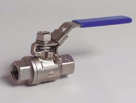 Edelstahl-Kugelhahn Typ 9304, 2-teilig